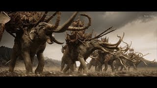 The Lord of the Rings 2003  Haradrims vs Rohan army The Mumakil 4K [upl. by Nhaj]