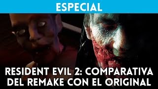 COMPARATIVA GRÁFICA Resident Evil 2 PSX vs Resident Evil 2 Remake PS4 Pro [upl. by Arihas]