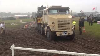 M1070 Oshkosh and M10 tank destroyer at War and Peace 2015 [upl. by Anileh]