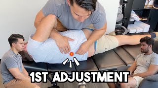 Runner with VERY STIFF BACK Gets Adjusted FIRST TIME  Chiropractic Treatment amp Cracks [upl. by Latin]