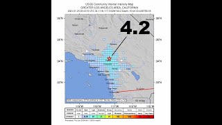 42 earthquake likely foreshock hits the Los Angeles Basin  WARNING 62 earthquake is likely in [upl. by Hanafee571]