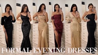 FORMAL EVENING DRESSES TRY ON ✨ [upl. by Born361]