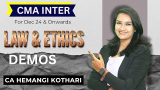 ETHICS FULL COURSE  CMA INTER  CA HEMANGI KOTHARI  cmaexam cma ethics lawclasses cmainter [upl. by Cronin81]