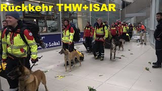 Rückkehr SEEBA THW  ISARGermany  BRH aus Türkei nach Erdbebeneinsatz am 130223  OTöne [upl. by Ariaj]