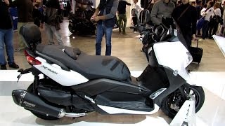 2014 Yamaha XMax 400 ABS Scooter Walkaround  2013 EICMA Milano Motorcycle Exhibition [upl. by Hartzel358]