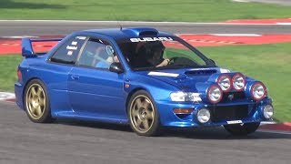 StreetLegal Subaru Impreza S5 WRC Replica on Track  Lovely Boxer Rumble SOUND [upl. by Tisbe737]