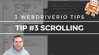 3 WebdriverIO Tips Scrolling Elements wJS Execute Tip 3 [upl. by Aidul]