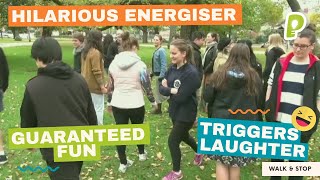 Fun TeamBuilding Game  Walk amp Stop ENERGISER to Inspire Listening amp Reflex Skills  playmeo [upl. by Nahgeem600]