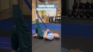 Supine banded Hamstring Stretch [upl. by Cia95]