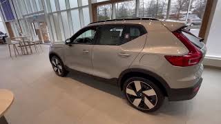 walk around tour of the new 2024 Volvo XC40￼ Recharge [upl. by Boycie]