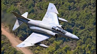 Phantom F4 Legends Soaring Low through Greece Mach Loop [upl. by Nahtanha781]