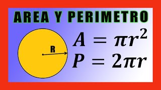 ✅👉 Area y Perimetro de un Circulo [upl. by Einimod463]