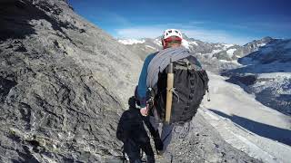 2018 09 11  UELI amp Giò  Eiger over Mittellegi Ridge  Climbing to the Hut [upl. by Rad]