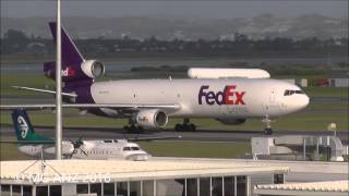 FedEX McDonnell Douglas MD11 Landing Auckland Airport NZAA [upl. by Dlareme]