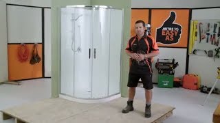 How to Install a Shower Enclosure  Mitre 10 Easy As DIY [upl. by Ashwell]