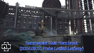 Rammsteint 6Mein Herz brent  20240512 Praha Letiště Letňany  Feuerzone  4K [upl. by Ernst593]