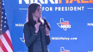 Haley holds a campaign rally in Spring Texas [upl. by Ioj635]