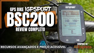 GPS IGPSPORT BSC200  REVIEW E TUTORIAL COMPLETO [upl. by Annoek]