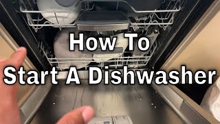 How To Start A Dishwasher [upl. by Anaicul]