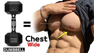 15 PERFECT EXERCISES CHEST WORKOUT WITH DUMBBELLS 🎯 [upl. by Leahci]