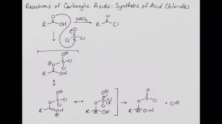 Reactions of Carboxylic Acids Synthesis of Acid Chlorides [upl. by Natlus]