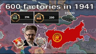 HOI4 Construction Guide  How the Soviet Union built 600 factories by June 41 [upl. by Suirada327]