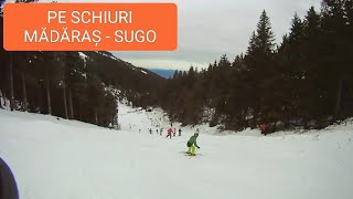 La schi in Madaras Harghita coborare pe partia 1  Sugo schi [upl. by Nnylyma759]