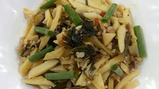 How to cook bamboo shoot with minced pork [upl. by Vilma701]