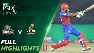 Full Highlights  Karachi Kings vs Peshawar Zalmi  Match 11  HBL PSL 7  ML2T [upl. by Shellie]