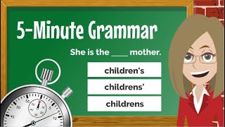 Possessive S  English Grammar Lesson  MINI QUIZ [upl. by Lundin]