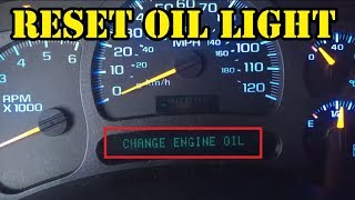 Quick Tip  How to Reset ChevyGMC Change Oil Light [upl. by Yatnohs]