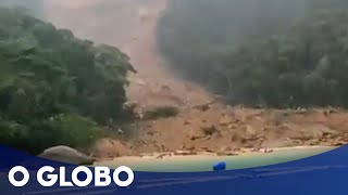 Temporal causa mortes em Angra dos Reis praia é soterrada em Ilha Grande [upl. by Peursem515]