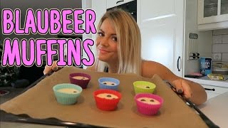 Die BESTEN Protein Blaubeer Muffins [upl. by Ihsorih]