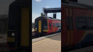 East Midlands Railways Regional Class 158857 Arriving in to Derby [upl. by Elinnet]