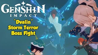 Boss Fight lawan quotDvalinquot Storm Terror  Genshin Impact [upl. by Haakon]