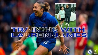 I TRAINED WITH CHELSEAS LAUREN JAMES WITH SURE UK 🤩 [upl. by Tai]