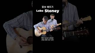 Stoney  Lobo  7080 추억의 팝송  가사 보며 발음 익히기 통기타 우쿨렐레 Shorts [upl. by Narut]