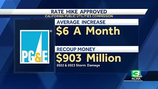 Commissioners approve another PGampE rate hike 4th of the year [upl. by Aneetsirhc588]