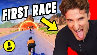 Can THIS YouTuber WIN his First Zwift Race EVER  Cat D Zwift Racing [upl. by Adiazteb]