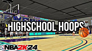 HOW TO SETUP HIGHSCOOL HOOPS IN NBA 2K24 [upl. by Clarie]