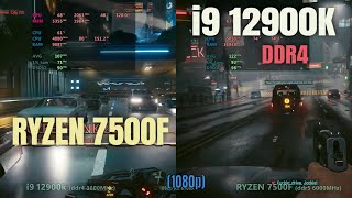 i9 12900k ddr4 vs ryzen 7500f ddr5 in 2024 [upl. by Yokum308]