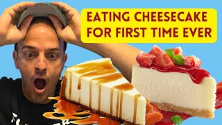 TASTING CHEESECAKE for the FIRST TIME EVER  Cheesecake Factory [upl. by Talie]