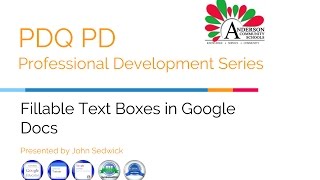 Fillable Text Boxes in Google Docs [upl. by Aneelahs]