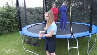 PlayActive Trampoline Assembly Instructions [upl. by Arbrab]