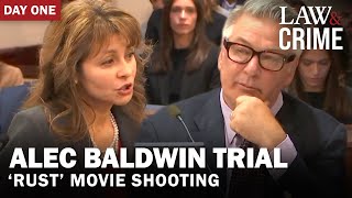 Prosecutor Rips Alec Baldwin for Death of Cinematographer in Opening Statement — Rust Trial Day 1 [upl. by Anivid852]