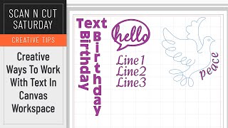 Top Tips for Creative Text in Brother Canvas Workspace [upl. by Ema]