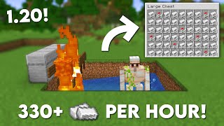 Minecraft 120 Easy IRON Farm Tutorial  330 Per Hour [upl. by Eyahs]