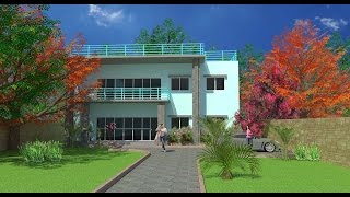 AutoCAD Bangla tutorials 3D House Modeling Part 1 অটোক্যাড বাংলা [upl. by Alphonso]