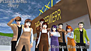 Filea amp Arfan Story  Nonton Bioskop🎥  Drama sakura school simulator [upl. by Hteik999]