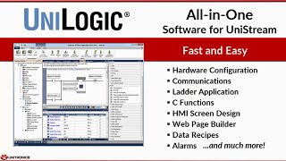 UniLogic® software for programmable controllers  the Video [upl. by Ahsilif]